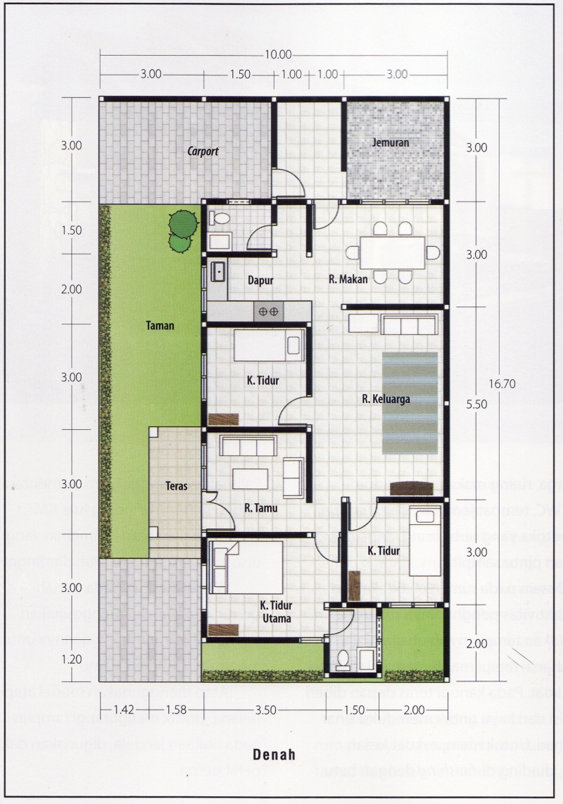 30 Inspirasi Desain Rumah 4 Kamar Tidur 1 Mushola Desain id
