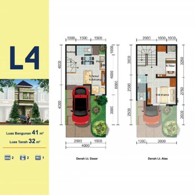 Desain Rumah 4x8 Minimalis Terbaru