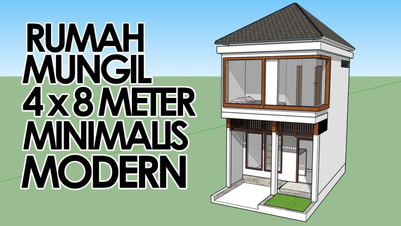 Konsep Desain Rumah 4x8