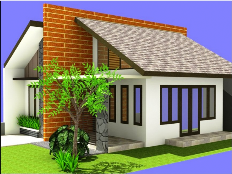 Desain Rumah Kecil Minimalis Atap Cor