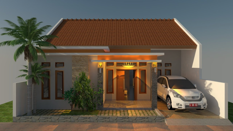 Desain Rumah 9x12 Modern Minimalis