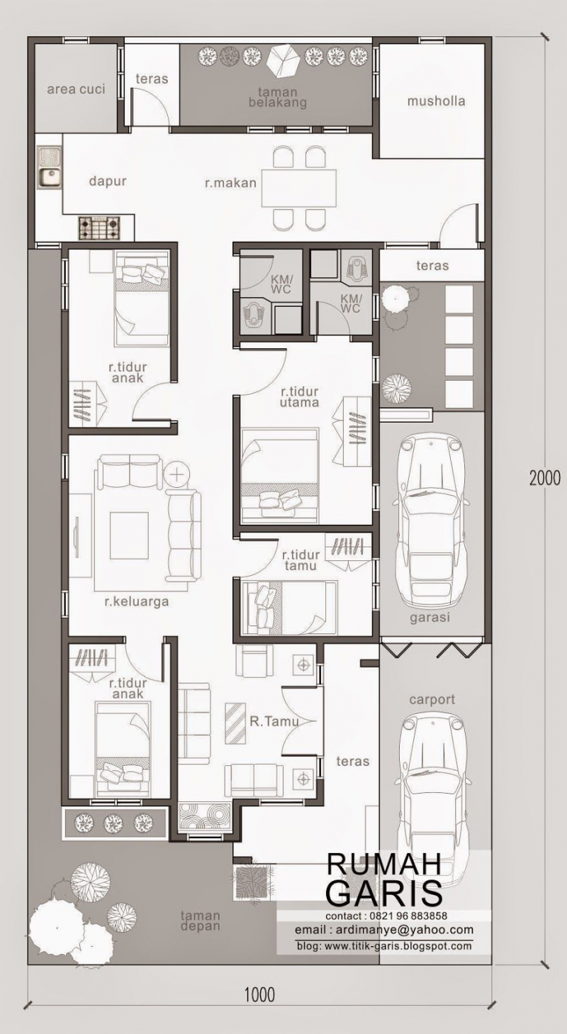 Desain Rumah 9x12 Terbaru