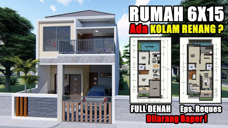 Gambaran Desain Rumah 6x15