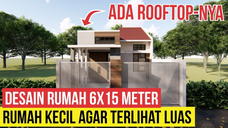 Konsep Desain Rumah 6x15