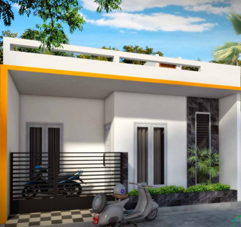 contoh atap rumah minimalis 1 lantai