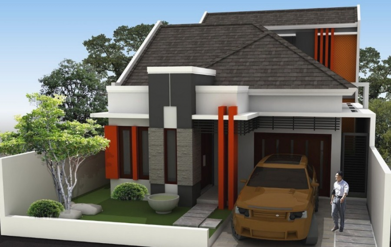 Desain atap rumah minimalis modern 1 lantai