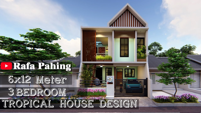 Contoh Desain Rumah 6x12 2 Lantai