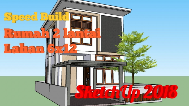 Ide Desain Rumah 6x12 2 Lantai