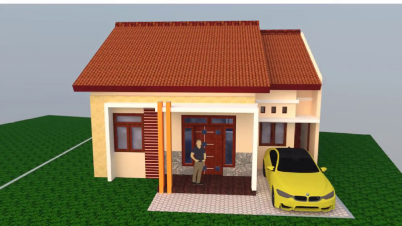 Desain Rumah 7x12 Alami