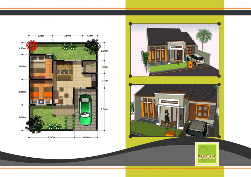 Desain Rumah 7x12 Baru