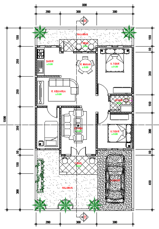 Gambar Desain Rumah 8x15 Meter Minimalis Modern