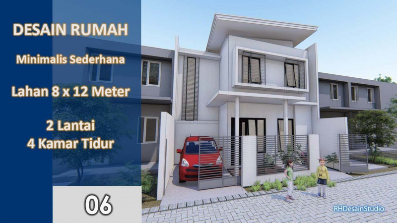Desain Rumah 8x12 Konsep Natural