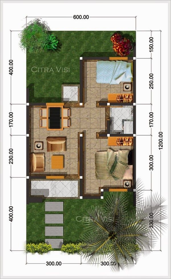 Desain Rumah 8x12 Terbaik
