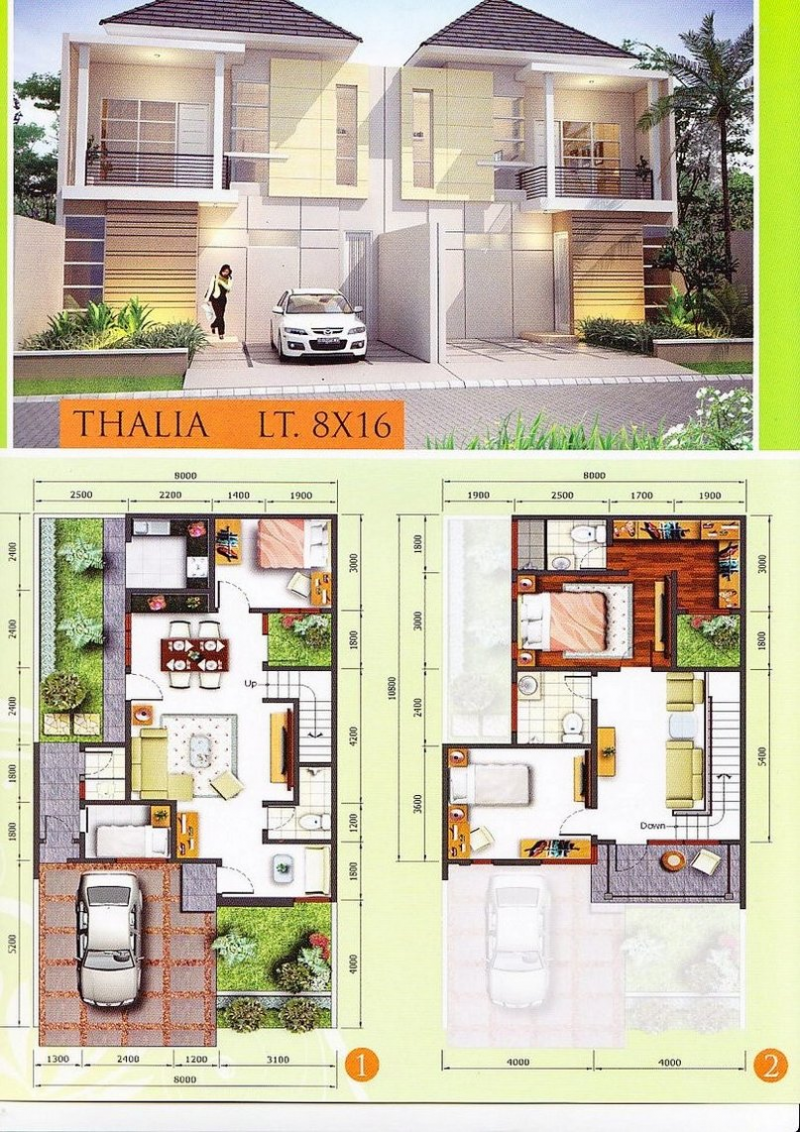 Desain Rumah 8x10 Gambar