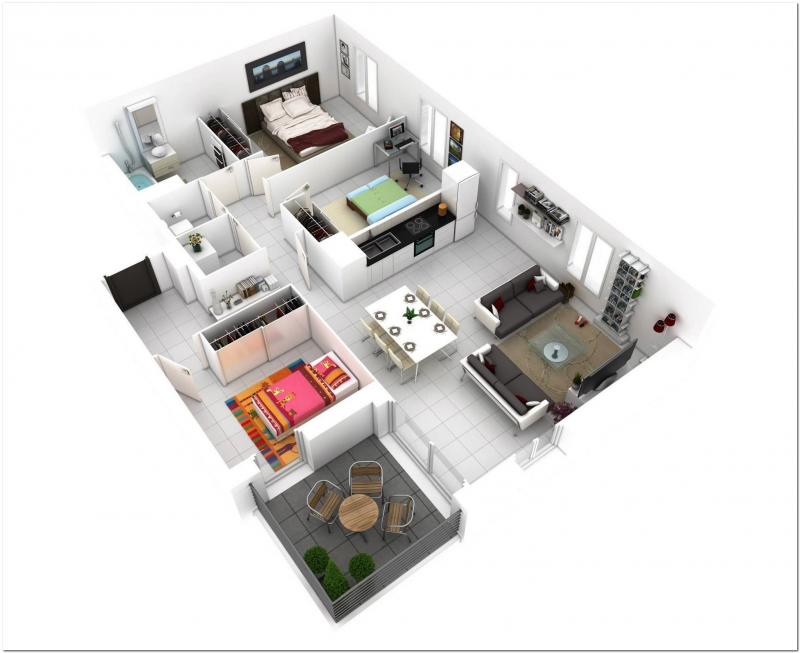 Desain Rumah 8x10 Keren