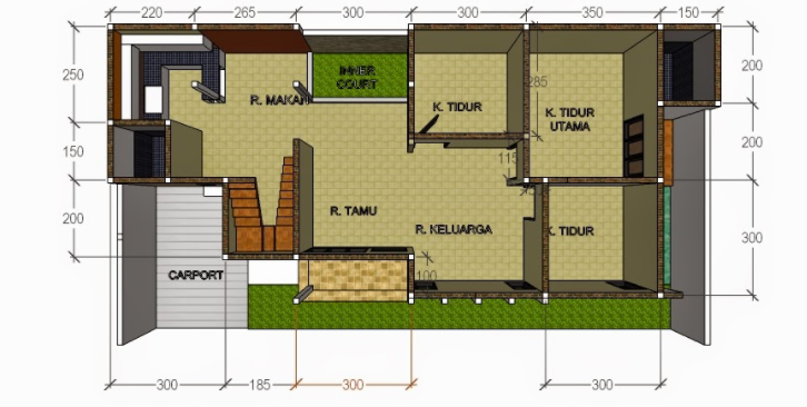 Desain Rumah 8x10 Terkini