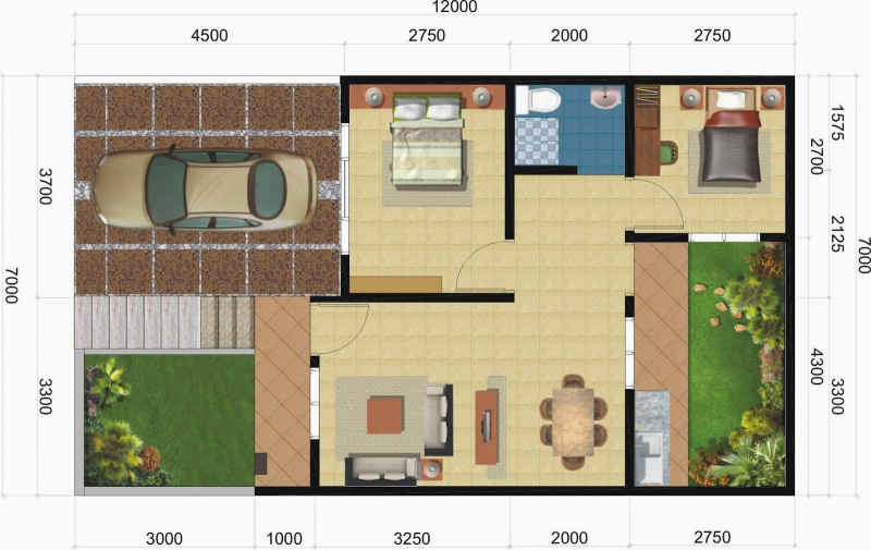 30 Inspirasi Desain Rumah 7x9 Meter Terbaru Desain id