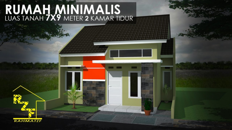 Desain Rumah 7x9 Konsep Natural