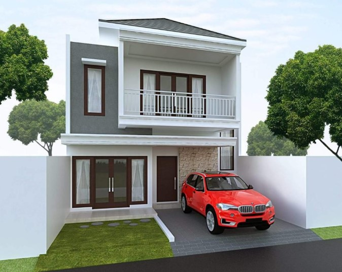 Rumah 2 Lantai Atap Limas