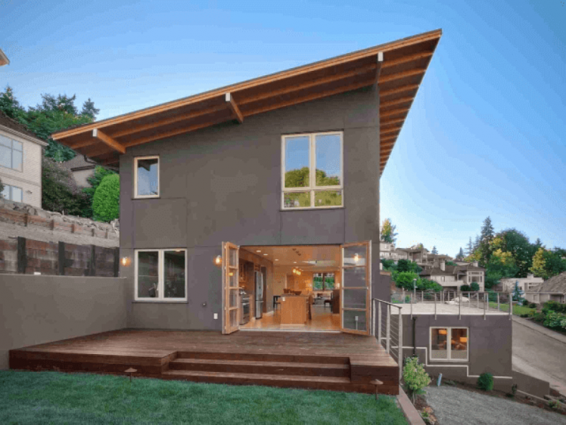 Desain Rumah Atap Miring Kedepan Renovasi