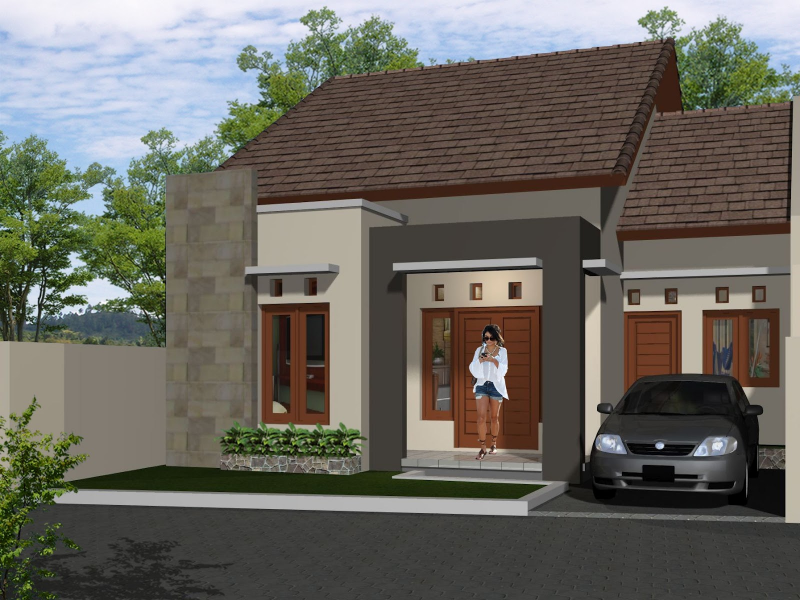 Desain Rumah Atap Datar Modern Minimalis