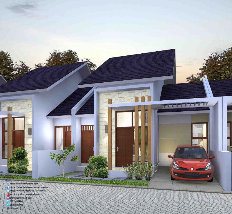 Desain Rumah Atap Datar Modern
