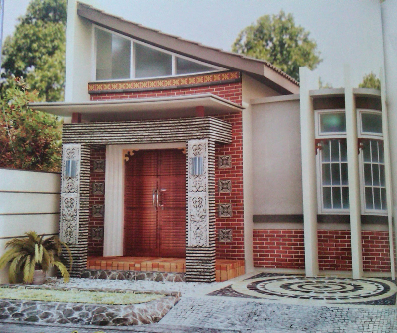 Sketsa Desain Rumah Atap Datar