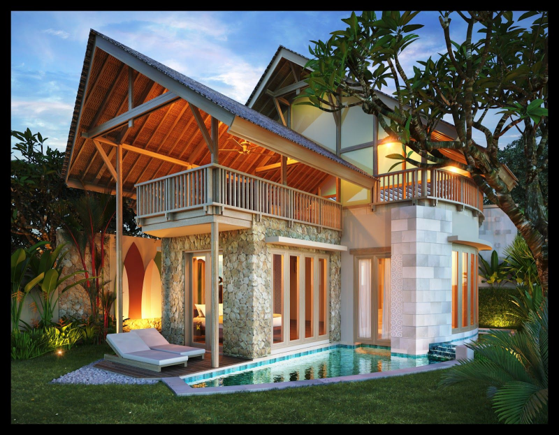Ide Desain Rumah Bali Minimalis