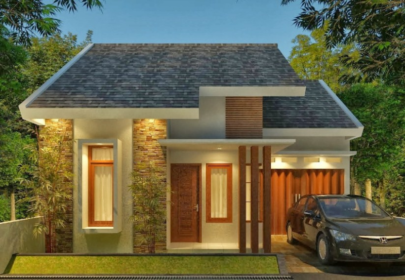 Contoh Desain Rumah dan Toko 1 Lantai