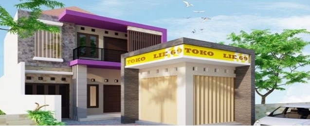 Desain Rumah toko sederhana