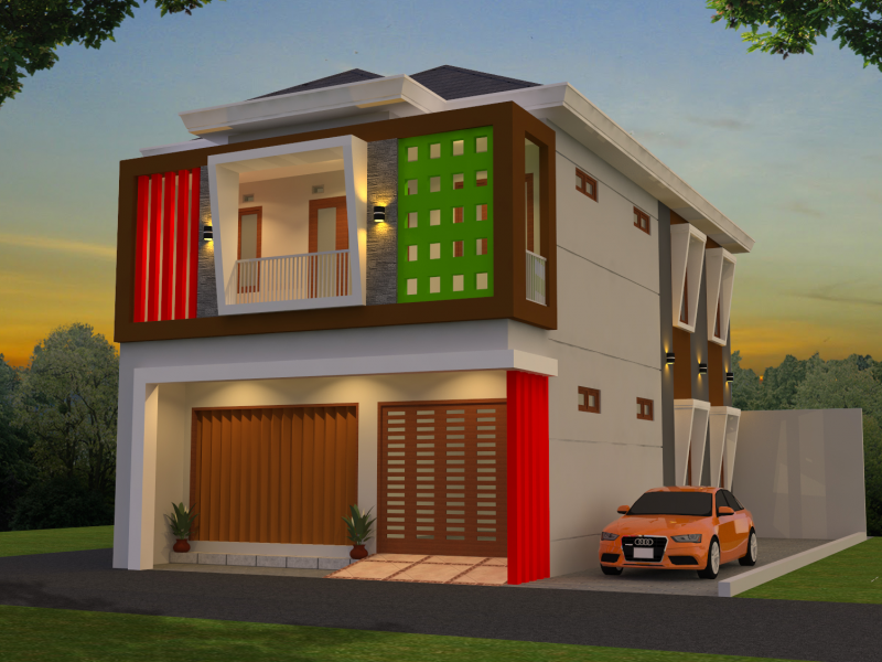 Contoh Desain Rumah dan Toko