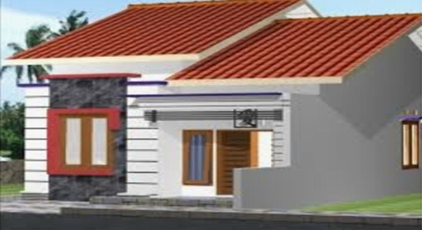 Desain rumah Denah lapang biaya 20 juta