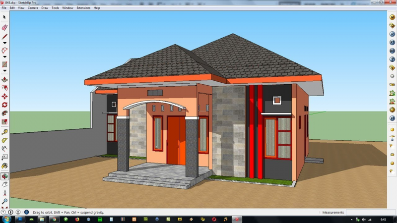 Atap rumah minimalis ukuran 8x12