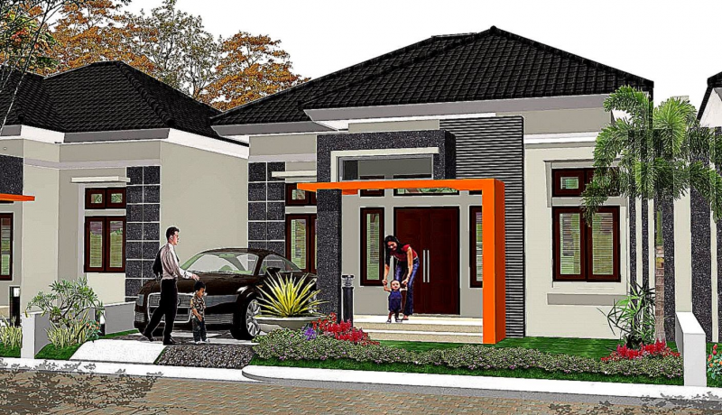 Contoh Gambar Desain Rumah Depan