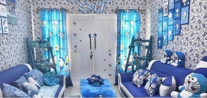 Desain Ruang tamu tema Doraemon