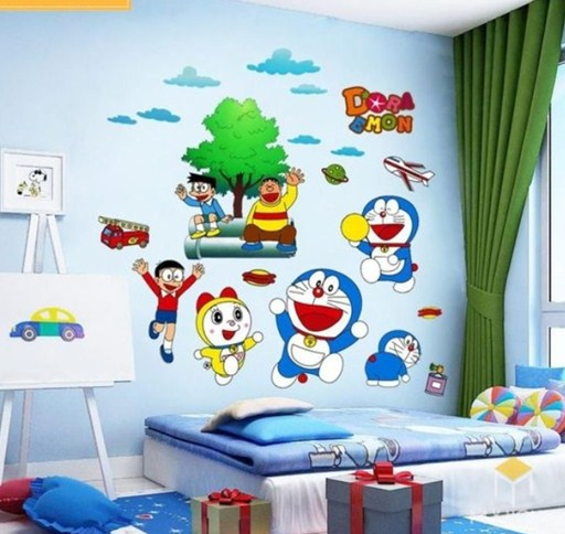 Dinding rumah terinspirasi dari Doraemon