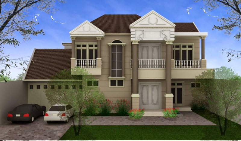 Contoh Gambar Desain Rumah Eropa Sederhana
