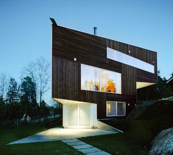 Desain rumah hook geometris