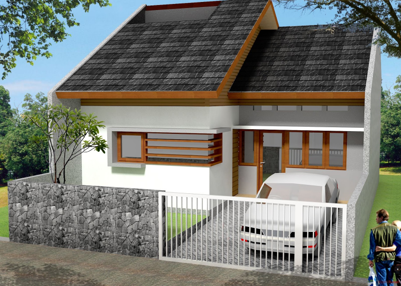Gambar Rumah Atap Asbes Sederhana