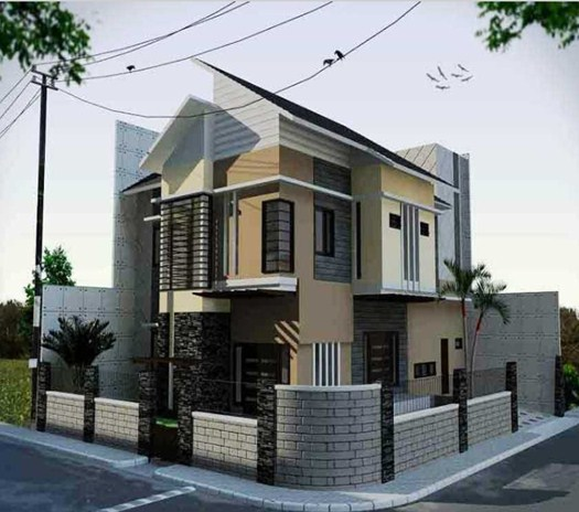 Desain Rumah Hook 2 Lantai Minimalis