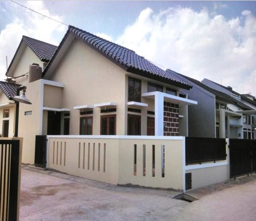 Desain rumah hook dominasi warna coklat