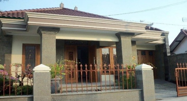 Desain rumah kampung modern sederhana type 45
