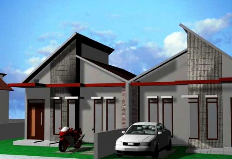 Model teras Rumah Atap Miring