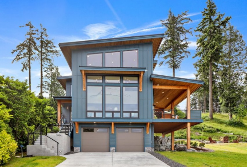 Contoh Desain Rumah Kayu 2 Lantai