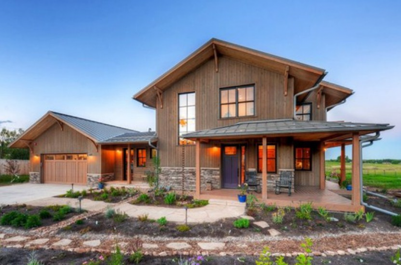 Desain Rumah Kayu 2 Lantai Keren