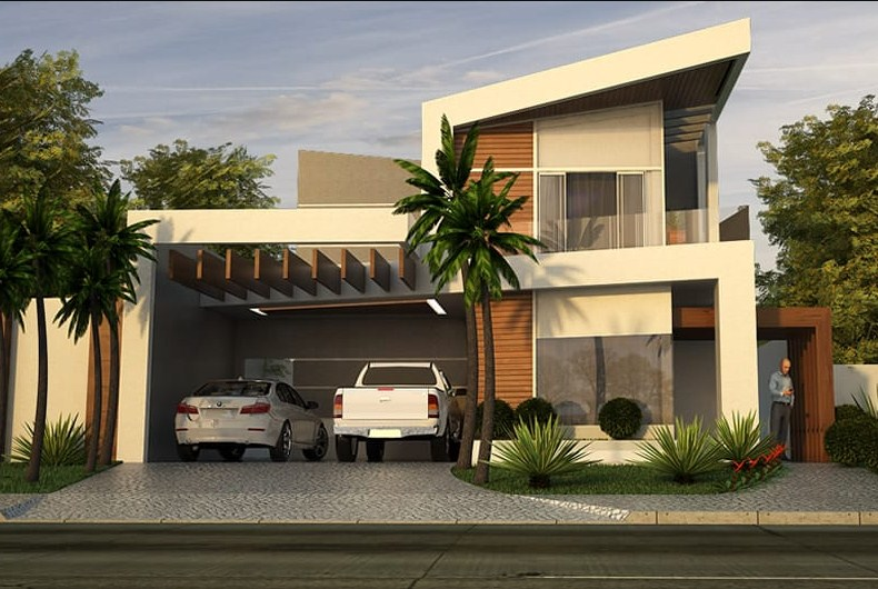 Desain Rumah Kayu 2 Lantai Terbaik