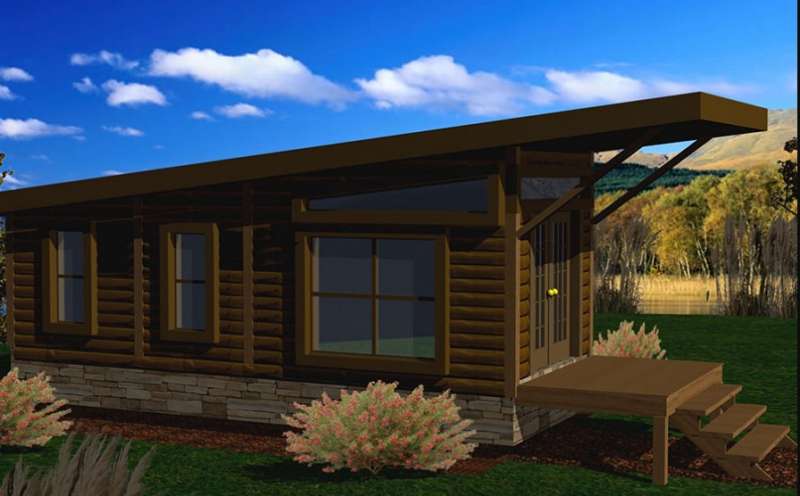 Gambar Desain Rumah Kayu 2 Lantai