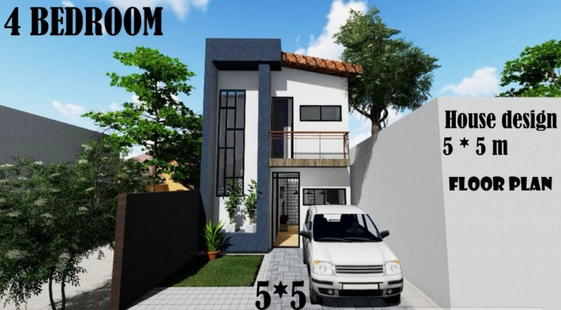 Desain Rumah Kecil 2 Lantai Gambar