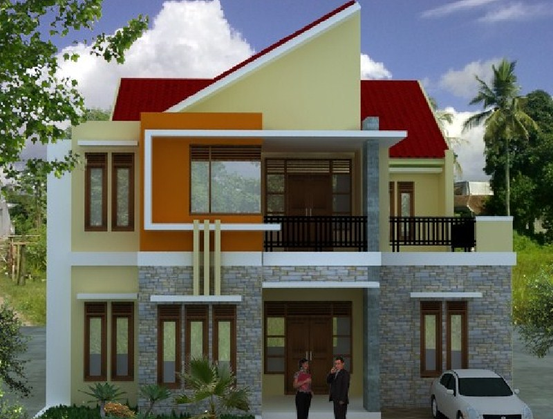 Desain Rumah 2 Lantai Genteng