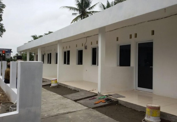 Desain Rumah Kostan Model Semi Sekat